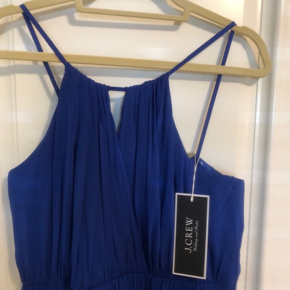 💙NWT💙 J Crew stunning cobalt blue cocktail or bridal or summer party dre… - Picture 2 of 14